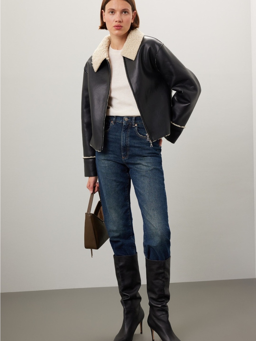 NWOT Modern Bonnie Shearling Jacket